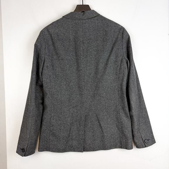 Allsaints Mens Crane Blazer Wool Blend Gray Jacket Italian Cloth - Size 36 - Picture 5 of 10